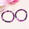 Agate striped purple bracelet