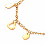 Stainless steel anklet Symbols