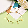 Stainless steel anklet Symbols