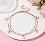 Stainless steel anklet Heart