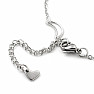 Stainless steel anklet Night sky