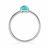 Apatite blue neon ring silver Ag 925 RBC308