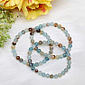 Aragonite blue bead bracelet
