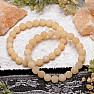 Calcite orange bead bracelet 8 mm