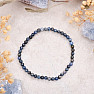 Dumortierite bead bracelet 4 mm