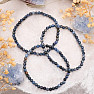 Dumortierite bead bracelet 4 mm