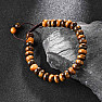 Tiger's eye rondelka bracelet tightening