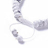 Howlit white rondelki bracelet