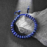 Lapis lazuli rondelki pull bracelet