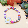 Children's bracelet made of wooden beads Kopretina