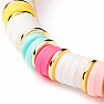 Fashionable bracelet made of heishi beads
