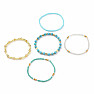 Set of five fashionable mermaid bracelets