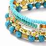 Set of five fashionable mermaid bracelets