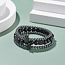 Set of three trendy Black Queen bracelets