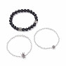 Set of three Queen fashion bracelets