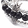 Set of three Queen fashion bracelets