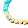 Hematite bracelet titanium aura Hearts