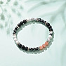 Hematite bracelet with a mix of semi-precious stones