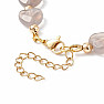 Agate gray bracelet made of cut hearts