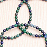 Lapis lazuli and chrysocolla beaded bracelet