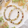 Yellow opal bead bracelet 6 mm