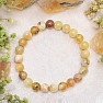 Yellow opal bead bracelet 8 mm