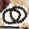 Hawk's eye bead bracelet 10 mm