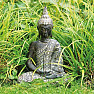 Buddha meditating Thai statue in gray robe 33 cm
