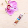 Chakra pendant crystal made of semi-precious stones and crystal