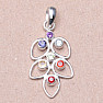 Chakra pendant flower petals silver Ag 925 limited collection L65289