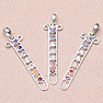 Chakra pendant with seven semi-precious stones Ag 925 limited collection L65334