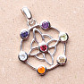 Chakra pendant with semi-precious stones, silver Ag 925, limited collection 83872