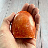 Calcite orange polished large freeform Madagascar 13