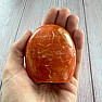 Calcite orange polished large freeform Madagascar 15