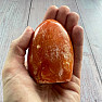Calcite orange polished large freeform Madagascar 16