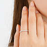 3714 Silver ring with zircons ROUND ETERNITY