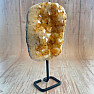 Citrine druze on a metal stand 1
