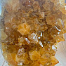 Citrine druze on a metal stand 3