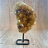 Citrine druze on a metal stand 2