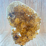 Citrine druze on a metal stand 2