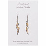 Citrine designer earrings made of surgical steel