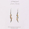 Citrine designer earrings made of surgical steel