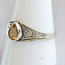 Citrine ring silver Ag 925 MIX136