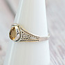 Citrine ring silver Ag 925 MIX137