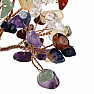A tree made of a mix of semi-precious stones in green - home and office decoration