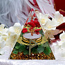 Orgonite Pyramid with Jade Runa Wunjo