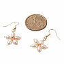 Women's earrings with pearls Flowers