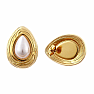 Stainless steel earrings Drops with pearl