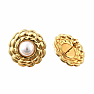 Stainless steel earrings Flowers with pearl