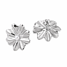 Silver Flowers Stainless Steel Earrings